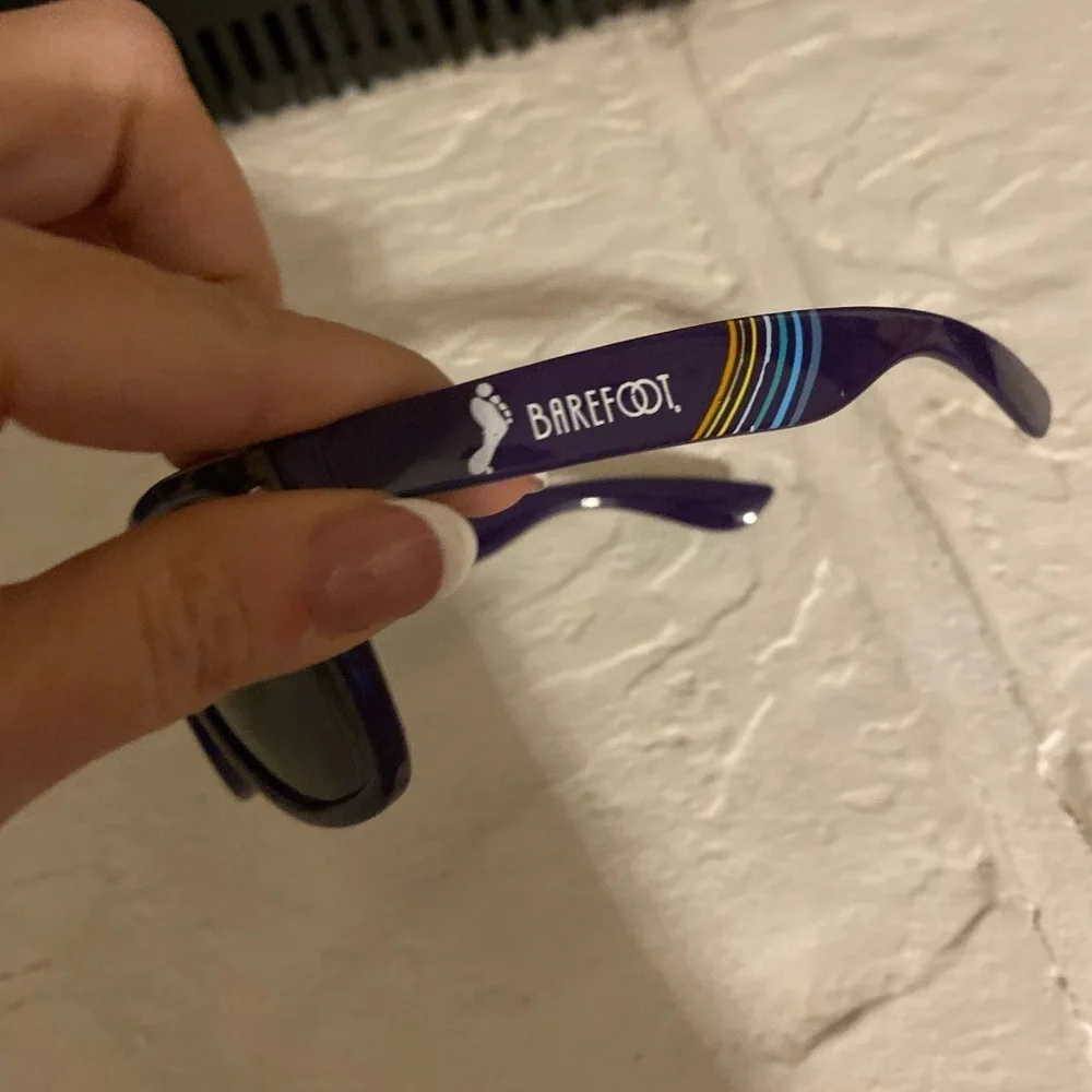 Set 3 Sunglasses Black White Purple Johnnie Walker Whiskey Barefoot UV Vodka